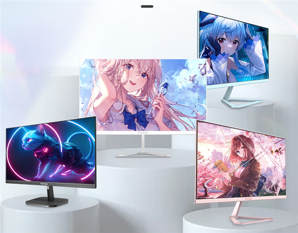优派推出多彩24寸显示器：FHD 240Hz屏 简约百搭