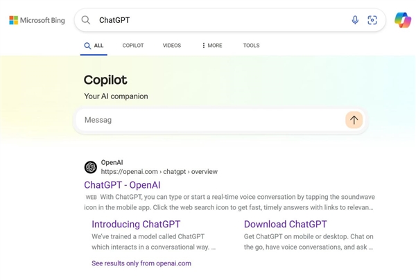 微软又来了！推广自家产品新花样：必应搜索竞品自动弹Copilot对话框